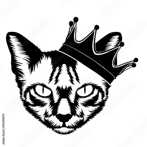 Cat Wearing A Crown