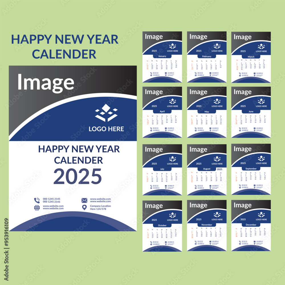 Calender 2025 Template Table Calender design month calender 2025 calender year