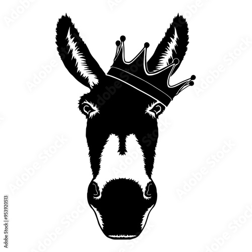 Donkey Wearing A Crown
