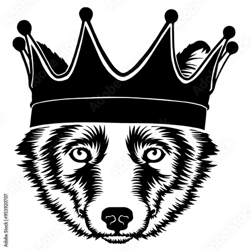 Coyote Wearing A Crown