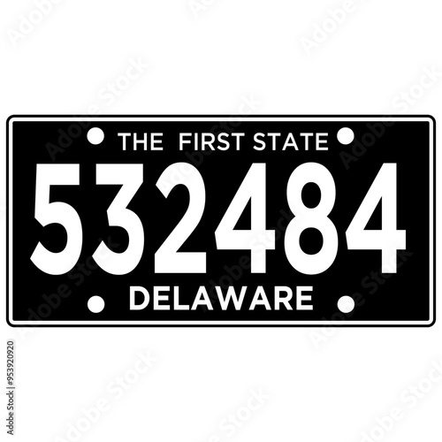 Wallpaper Mural Delaware Licence Plate Torontodigital.ca