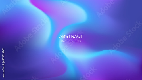 Abstract gradient blue purple neon background in dynamic line concept for poster banner and cover
