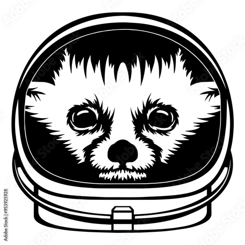 Fennec Fox In Astronaut Helmet