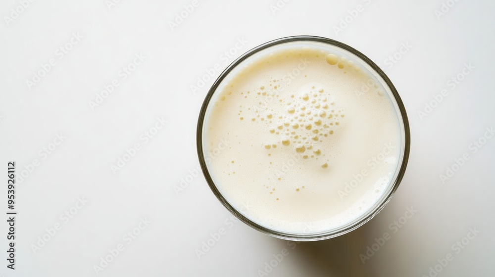 Glass of Milk with Foam Glass of Milk with Foam