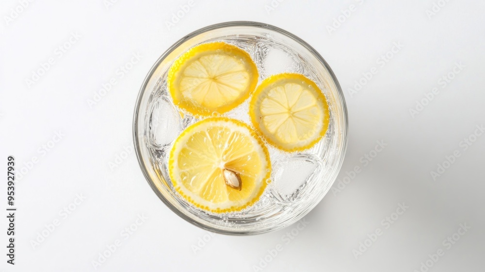 Refreshing Lemon Drink with Ice Refreshing Lemon Drink with Ice