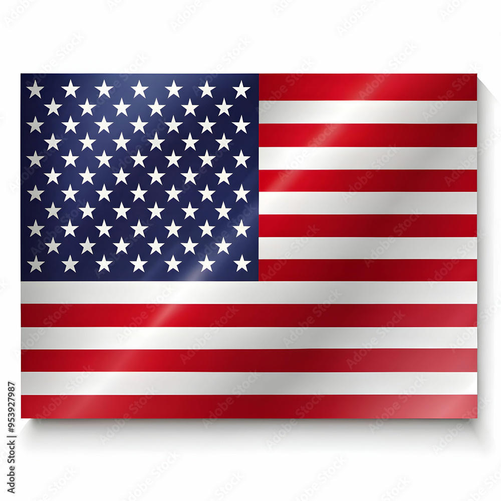 Naklejka premium american flag design isolated
