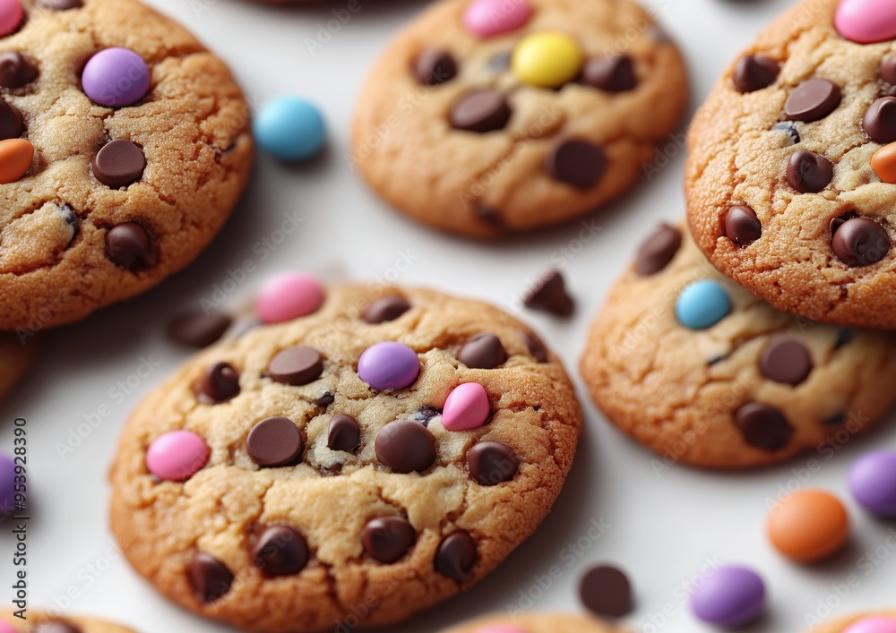Chocolate Chip Cookie Cookles Candy Nuts Toffee Delicious Food Tile Tiled Repeatable Repeat Pattern Tessellation Background Image
Chocolate Chip Cookie Cookles Candy Nuts Toffee Delicious Food Tile Tiled Repeatable Repeat Pattern Tessellation Background Image