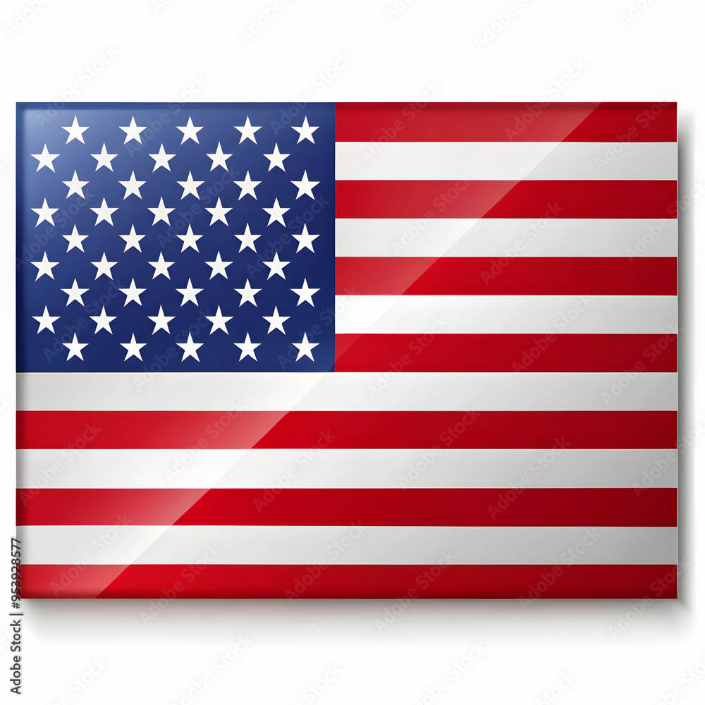 Naklejka premium american flag design isolated