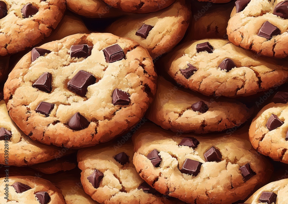 Chocolate Chip Cookie Cookies Candy Nuts Toffee Delicious Food Tile Tiled Repeatable Repeat Pattern Tessellation Background Image Chocolate Chip Cookie Cookies Candy Nuts Toffee Delicious Food Tile Tiled Repeatable Repeat Pattern Tessellation Background Image