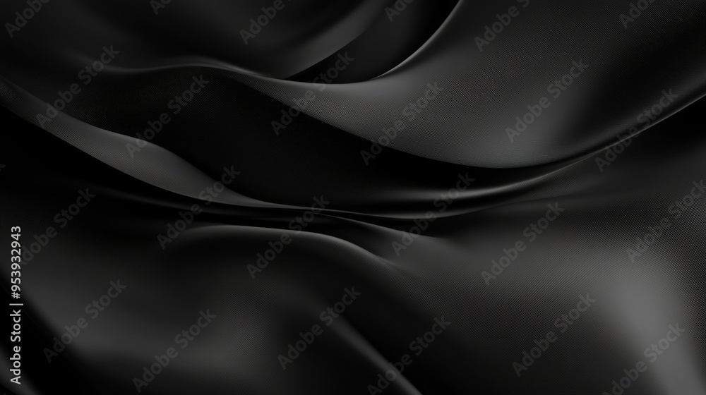 Obraz premium Black Gradient Wallpaper for Modern Design and Digital Backgrounds Generative AI