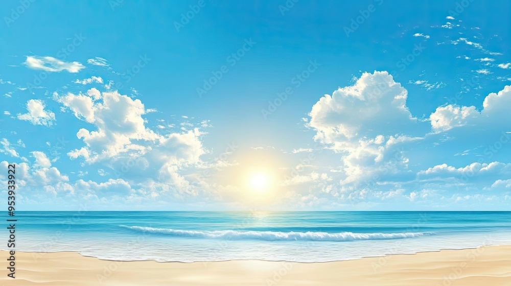 Sky Blue Cloud Background Horizon Summer Clear Sky over beach Vector landscape nature sunrise in Winter Sky Blue Cloud Background Horizon Summer Clear Sky over beach Vector landscape nature sunrise in Winter