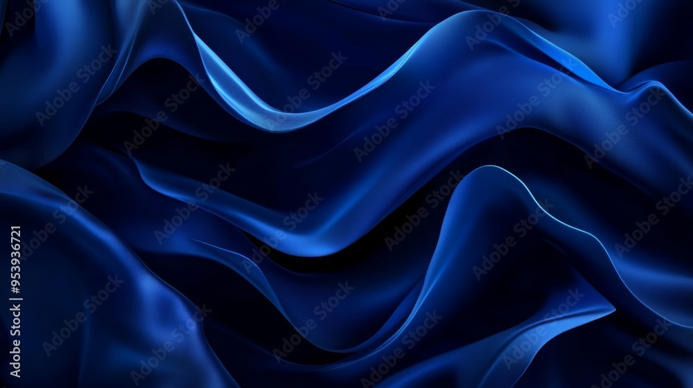 Fototapeta premium Sophisticated Minimalist Aesthetic Dark Blue Abstract Background for Modern Design Generative AI