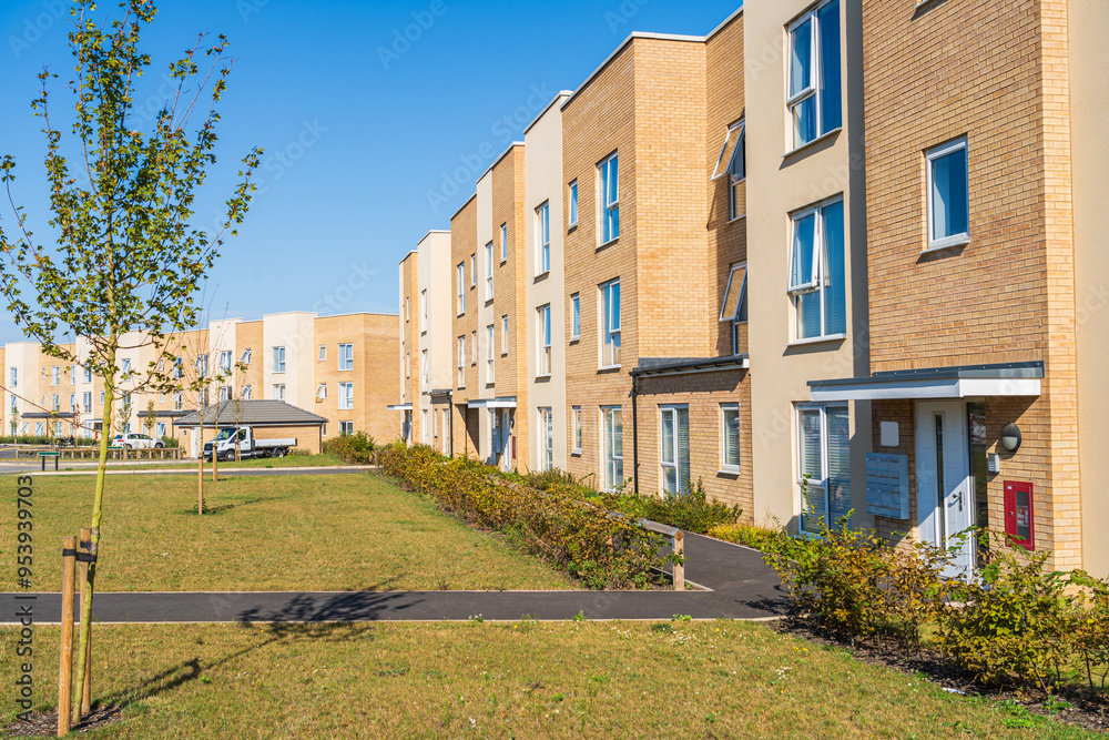 New apartment build in the UK, example of modern apartments built in Britain New apartment build in the UK, example of modern apartments built in Britain