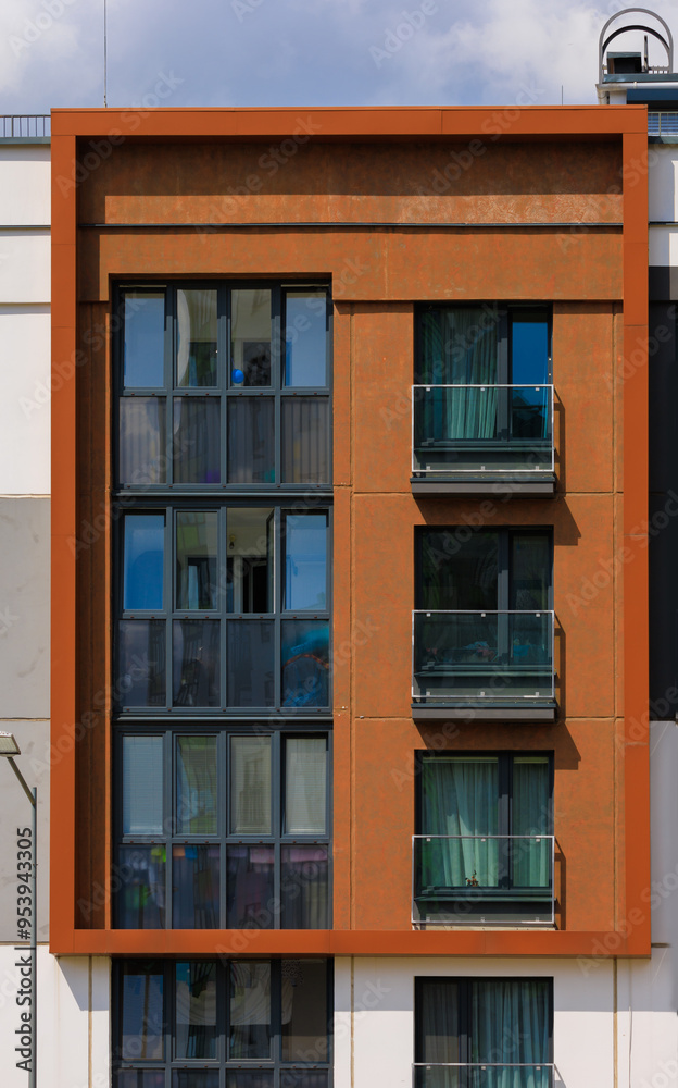 Elements of architectural decorations of buildings, modern windows, walls and balconies. Elements of architectural decorations of buildings, modern windows, walls and balconies.