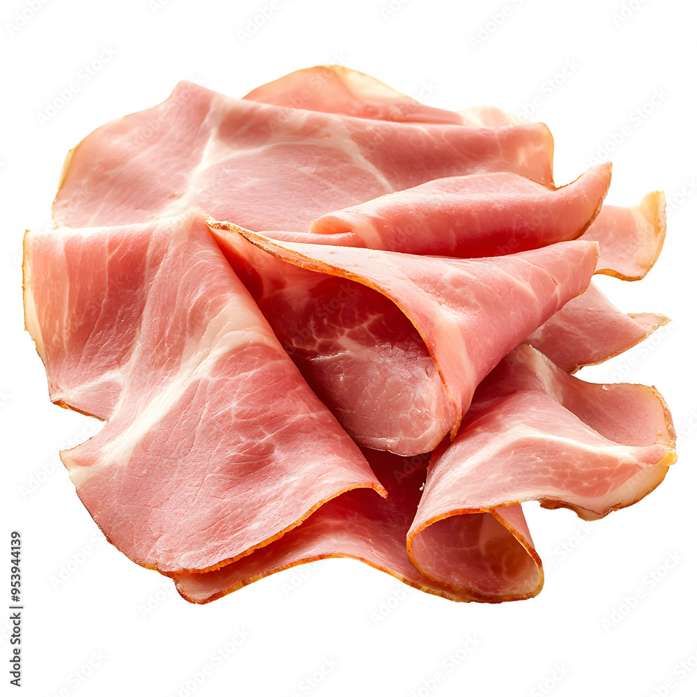 Sliced Ham Closeup  Meat  Delicatessen  Food  Ingredient  Delicious  Fresh  Protein