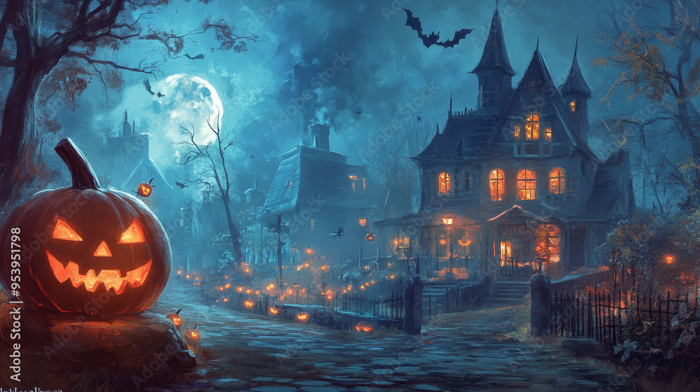 Halloween Background QHD Quality Enhanced With Ai - For Event & Social Media Use Halloween Background QHD Quality Enhanced With Ai - For Event & Social Media Use