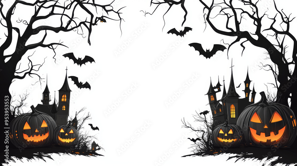 Halloween Background QHD Quality Enhanced With Ai - For Event & Social Media Use Halloween Background QHD Quality Enhanced With Ai - For Event & Social Media Use