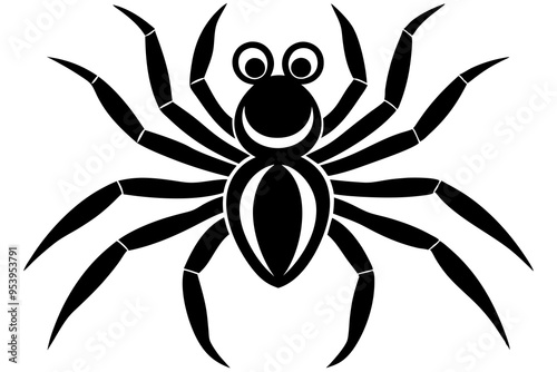 spider on a white background