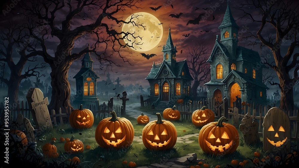 halloween background with pumpkins halloween background with pumpkins