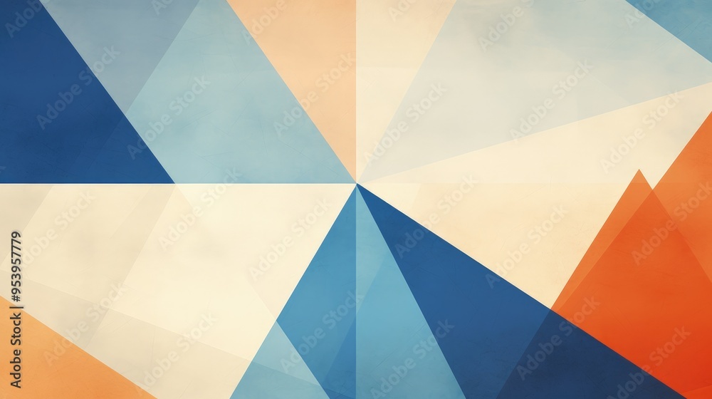 A geometric abstract design featuring soft colors and triangular shapes, suitable for backgrounds or artistic projects. A geometric abstract design featuring soft colors and triangular shapes, suitable for backgrounds or artistic projects.