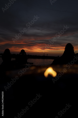 Sunset Serenity by the Marina di Pisa: A Tranquil Moment at Dusk