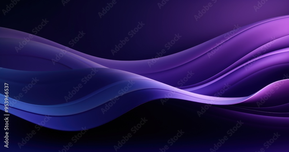 A smooth, flowing abstract design featuring waves in shades of purple and blue, ideal for backgrounds or digital art. A smooth, flowing abstract design featuring waves in shades of purple and blue, ideal for backgrounds or digital art.