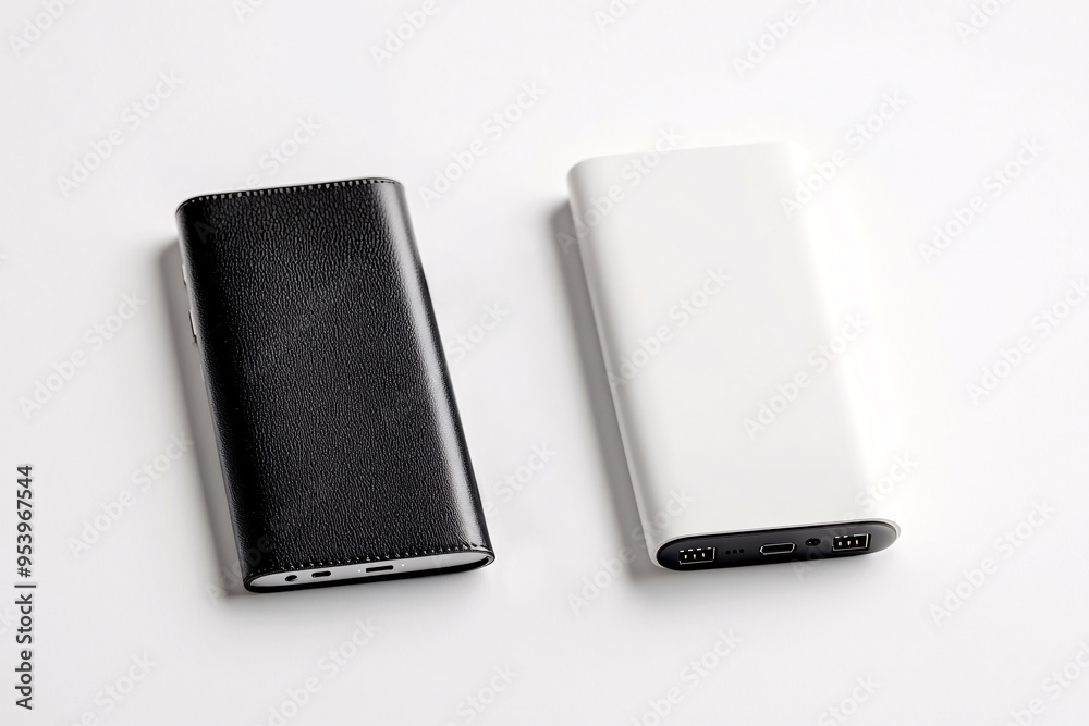 Power bank mockup for marketing and merchandise design placement