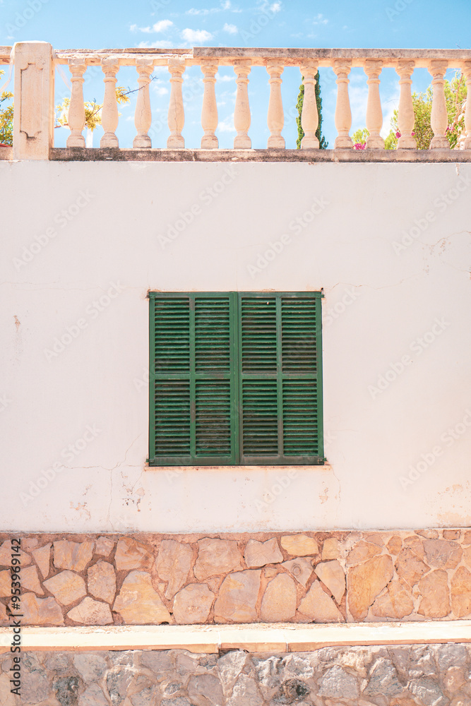old window with shutters old window with shutters