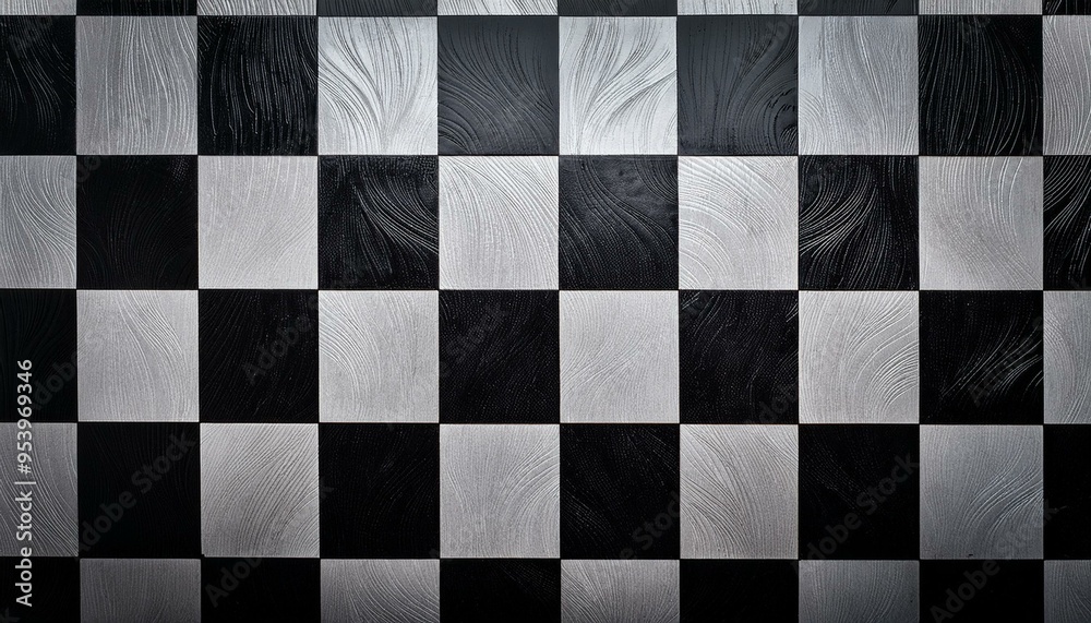 Chess texture black and white square background pattern Chess texture black and white square background pattern