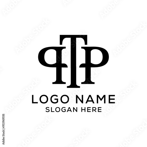 PTP, PT, TP Company initial logo design
