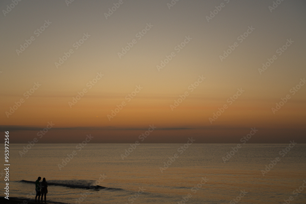 Fototapeta premium sunset on the beach