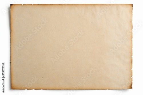 there is a piece of paper with a torn edge on a white background 