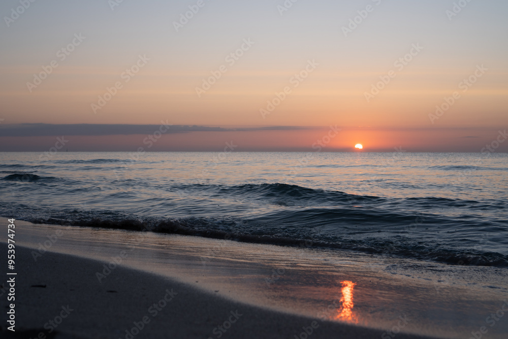Fototapeta premium sunset on the beach