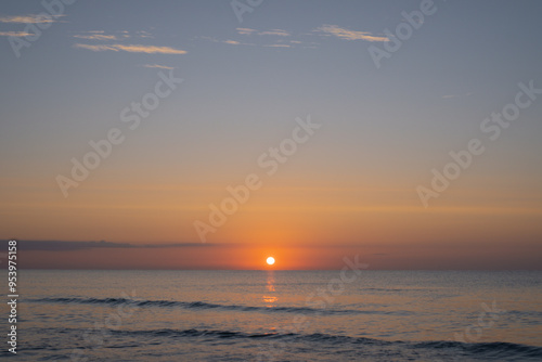 sunset on the beach