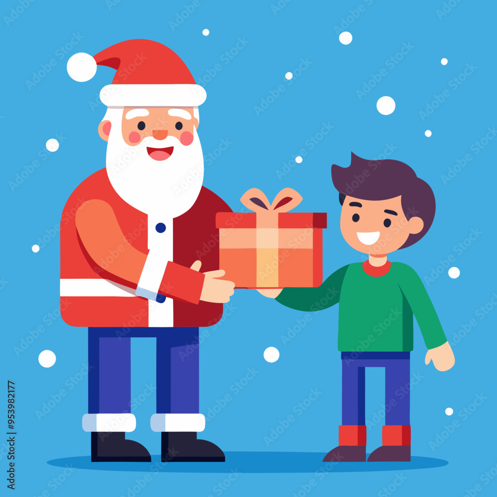 santa claus with presents