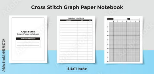 Cross Stitch Graph Paper Notebook