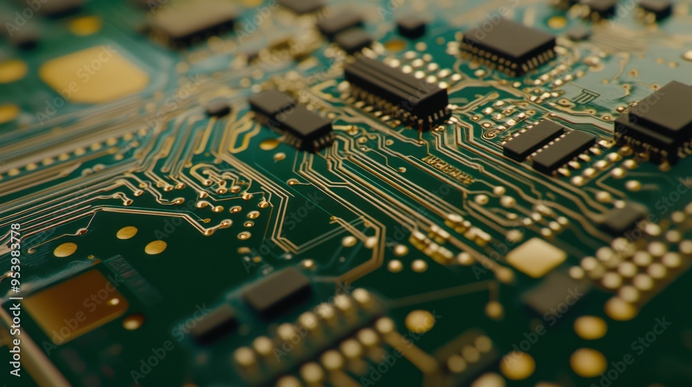 Obraz premium Close-up of a Circuit Board