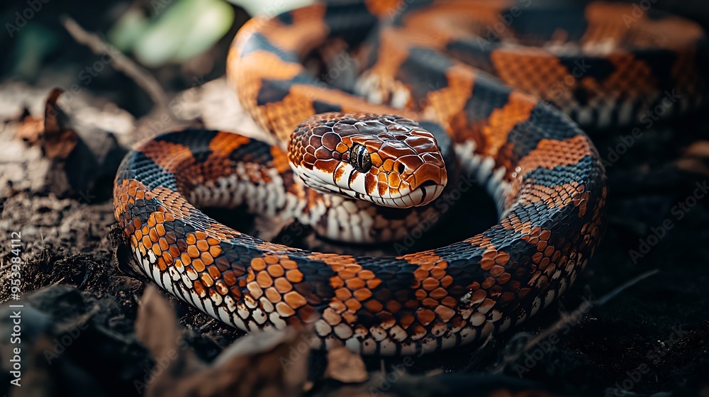 Fototapeta premium close up of a snake