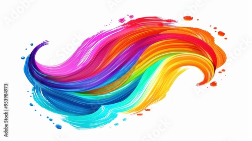 Abstract Colorful Wave