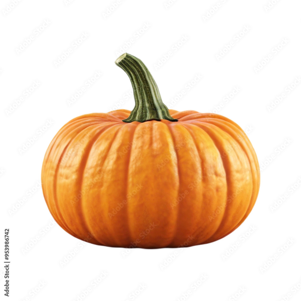 Fresh pumpkin isolated on a transparent background by AI generative. Thanksgiving day Fresh pumpkin isolated on a transparent background by AI generative. Thanksgiving day