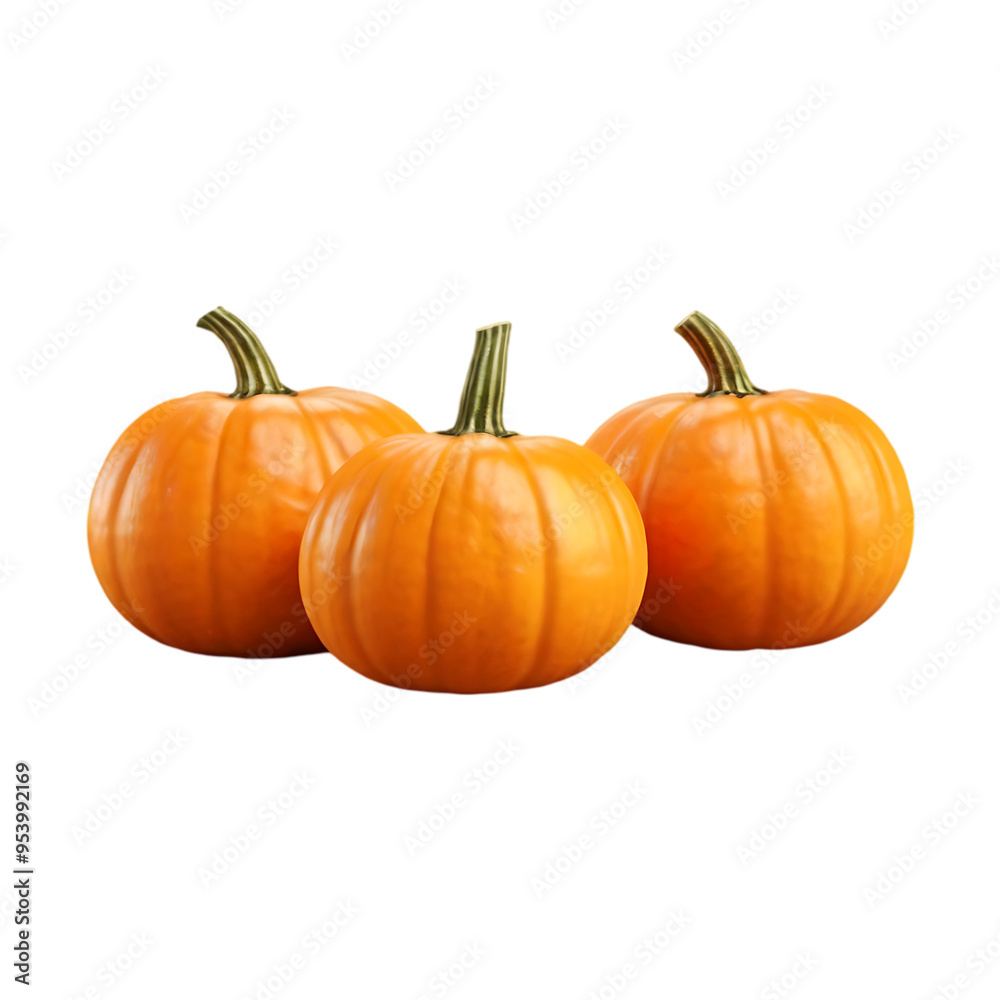 Fresh pumpkin isolated on a transparent background by AI generative. Thanksgiving day Fresh pumpkin isolated on a transparent background by AI generative. Thanksgiving day