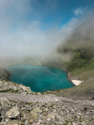 Mountain lake in switzerland