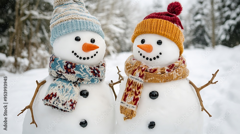 snowman on the snow snowman on the snow