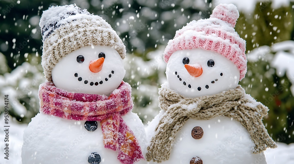 snowman on the snow snowman on the snow