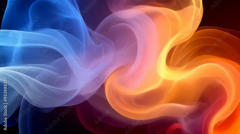 Abstract colorful flowing waves, vibrant energy concept Abstract colorful flowing waves, vibrant energy concept