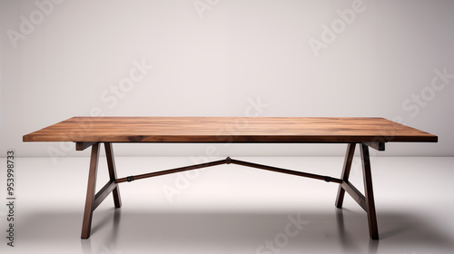 Modern Wooden Table with AFrame Legs