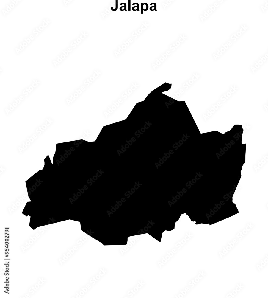 Jalapa department blank outline map Jalapa department blank outline map
