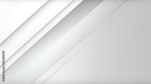 A sleek, modern abstract design featuring layered white shapes and gradients, ideal for backgrounds or digital projects.