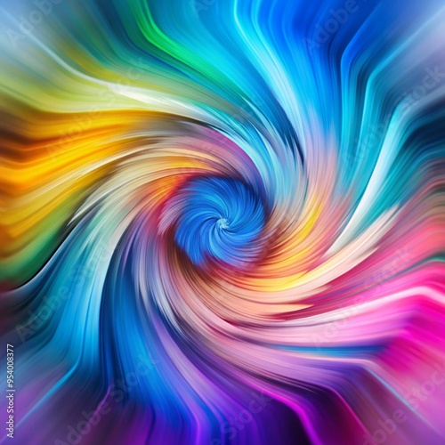 Abstract background. Colorful twisted shapes in motion. Digital art for poster, flyer, banner background or design element. Soft textures on pastel background.