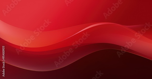 A smooth, flowing abstract design featuring shades of red, creating a dynamic and modern aesthetic.